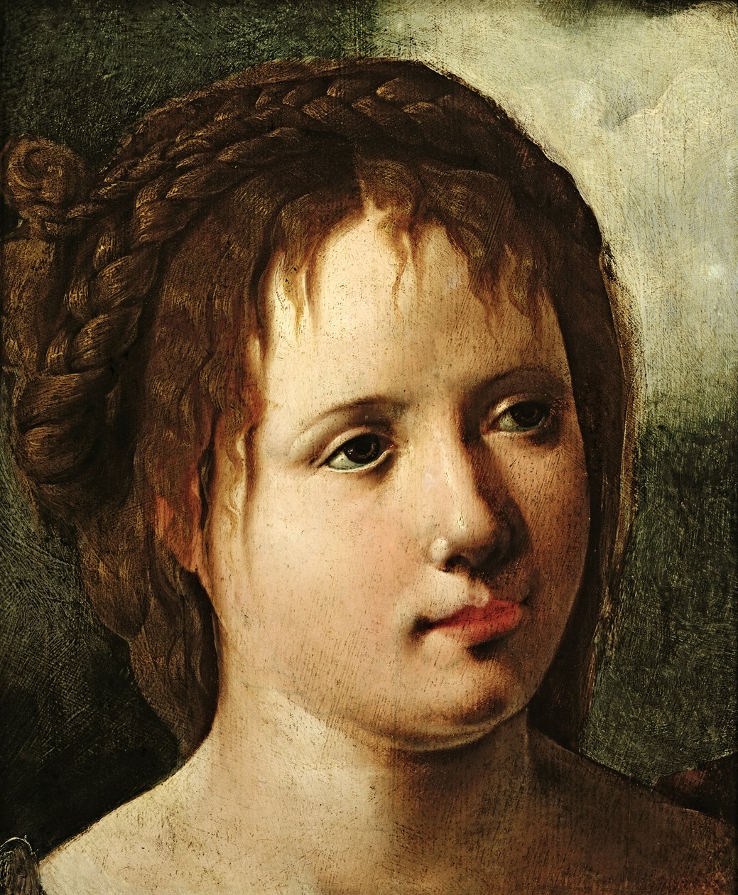 Kopf eines Mädchens, 1530-35 von Jan van Scorel