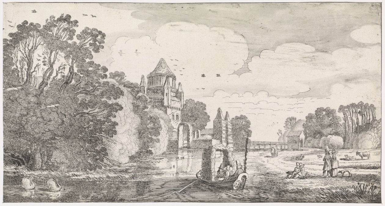 Kleine Houtpoort in Haarlem von Jan van de Velde (II)
