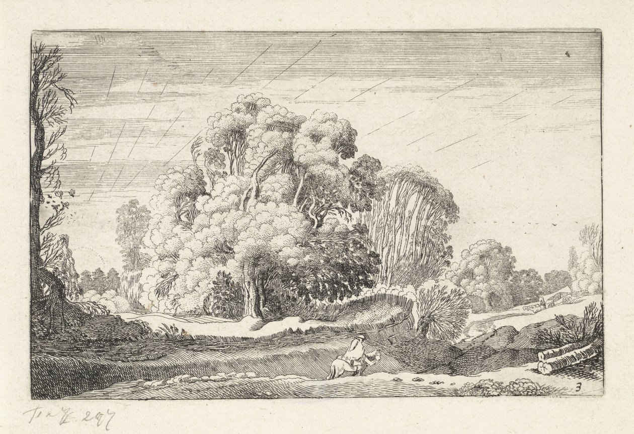 Reiter in einer Landschaft bei Sonnenaufgang von Jan van de Velde (II)