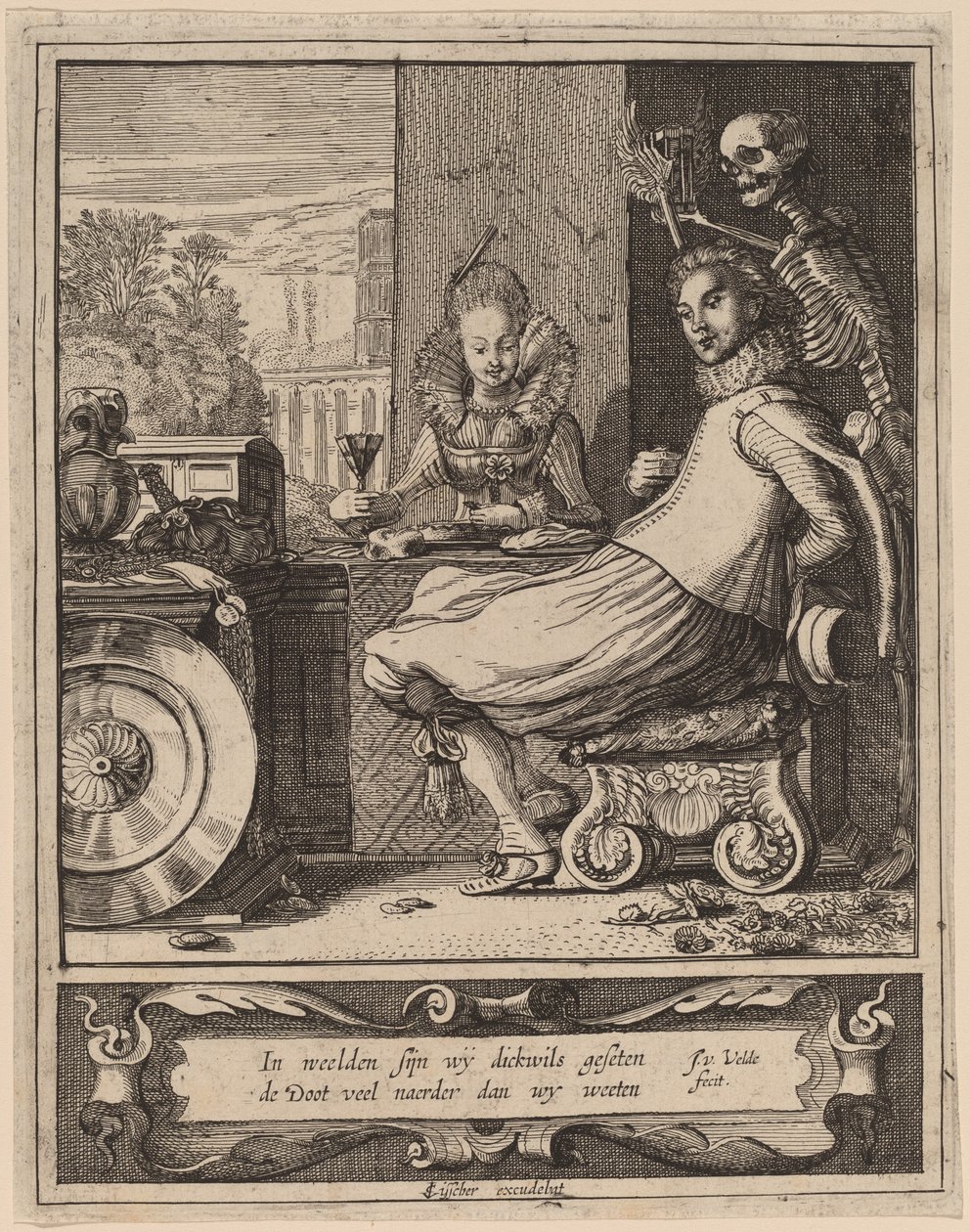 Der Tod überrascht ein Paar von Jan van de Velde II