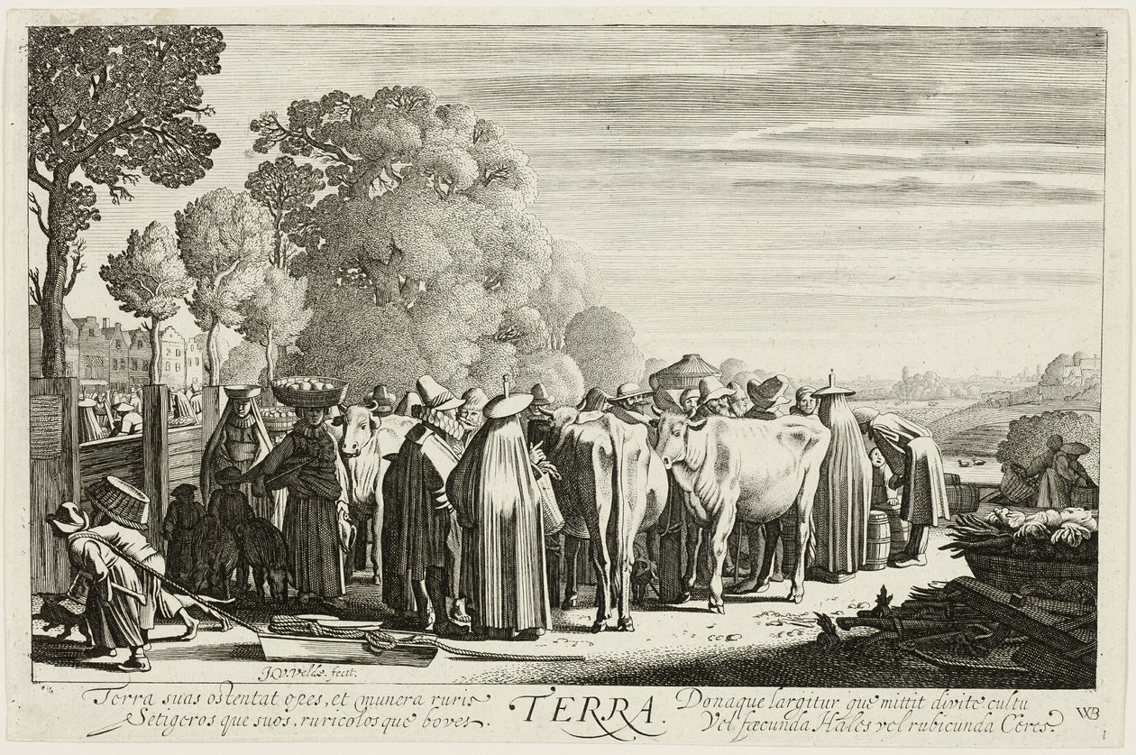 Erde, Platte eins aus Die vier Elemente von Jan van de Velde II