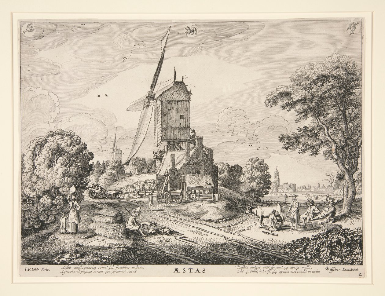 Sommer, aus einer Serie der vier Jahreszeiten von Jan van de Velde II