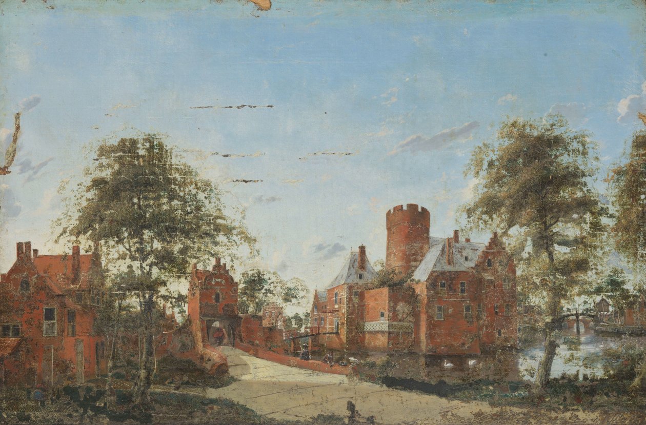 Schloss Loenersloot an der Angstel von Jan van der Heyden (manner of)