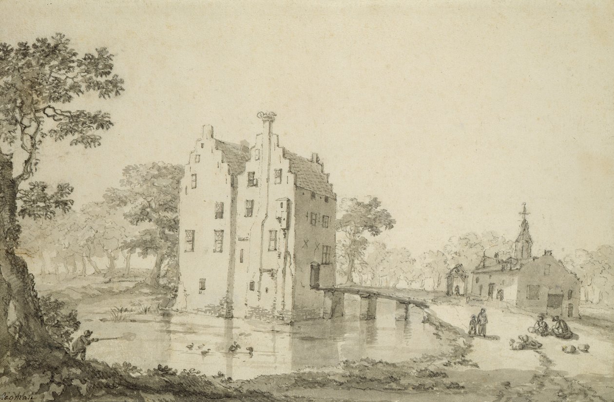 Schloss Zuylenburgh (Slot Zuylen) von Jan van der Heyden