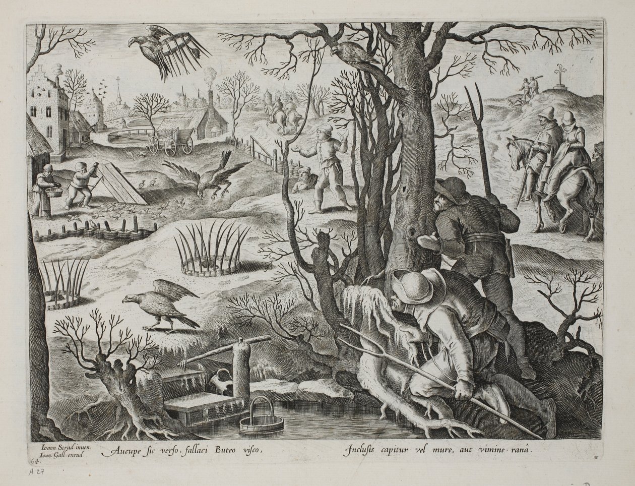 Vogelfänger, die Fallen mit Ratten ködern, um Falken zu fangen, Tafel 64, Illustration aus 