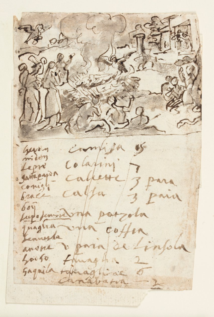 Tod der Frau von Sestos, aus Plinius
