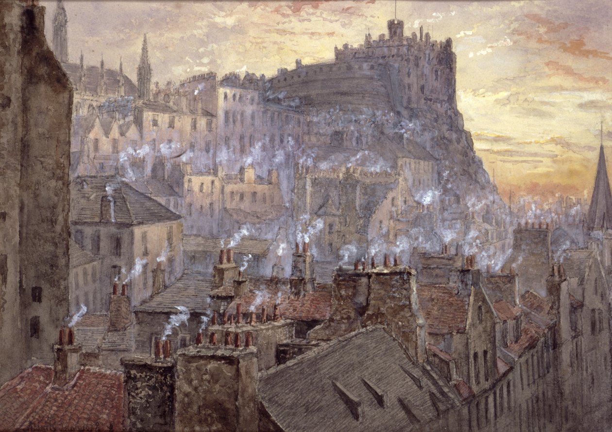 Edinburgh Castle von der George IV Bridge von Jane Stewart Smith