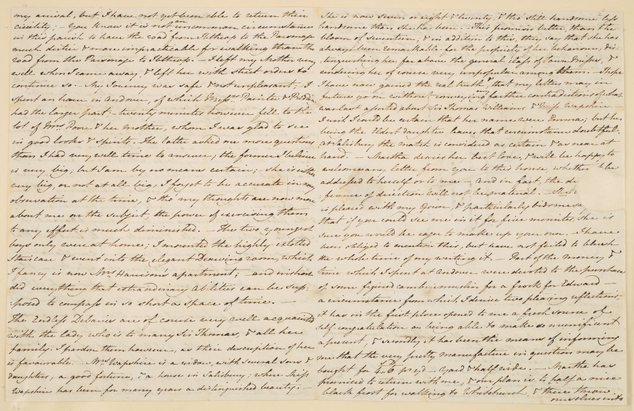 Brief von Jane Austen an ihre Schwester Cassandra, 30. November 1800 von Jane Austen