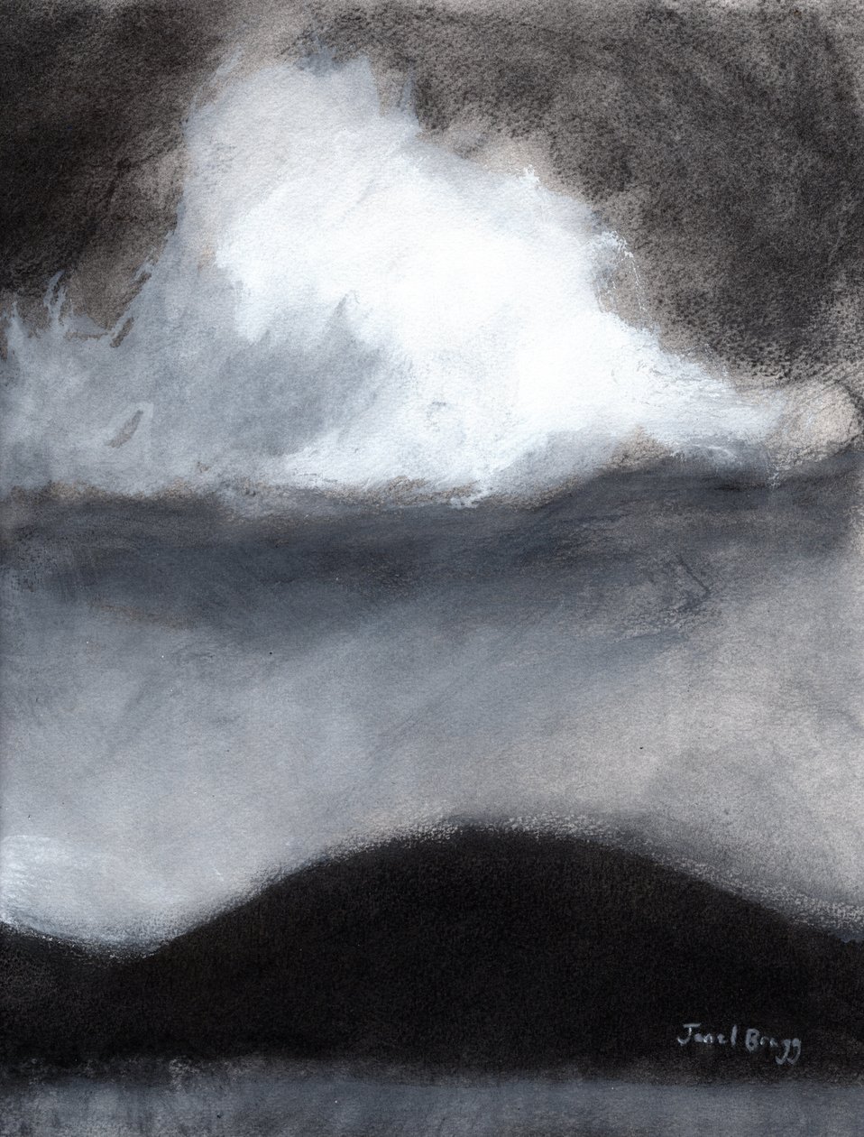 Wolke über der Insel Guemes, ca. 2020 von Janel Bragg