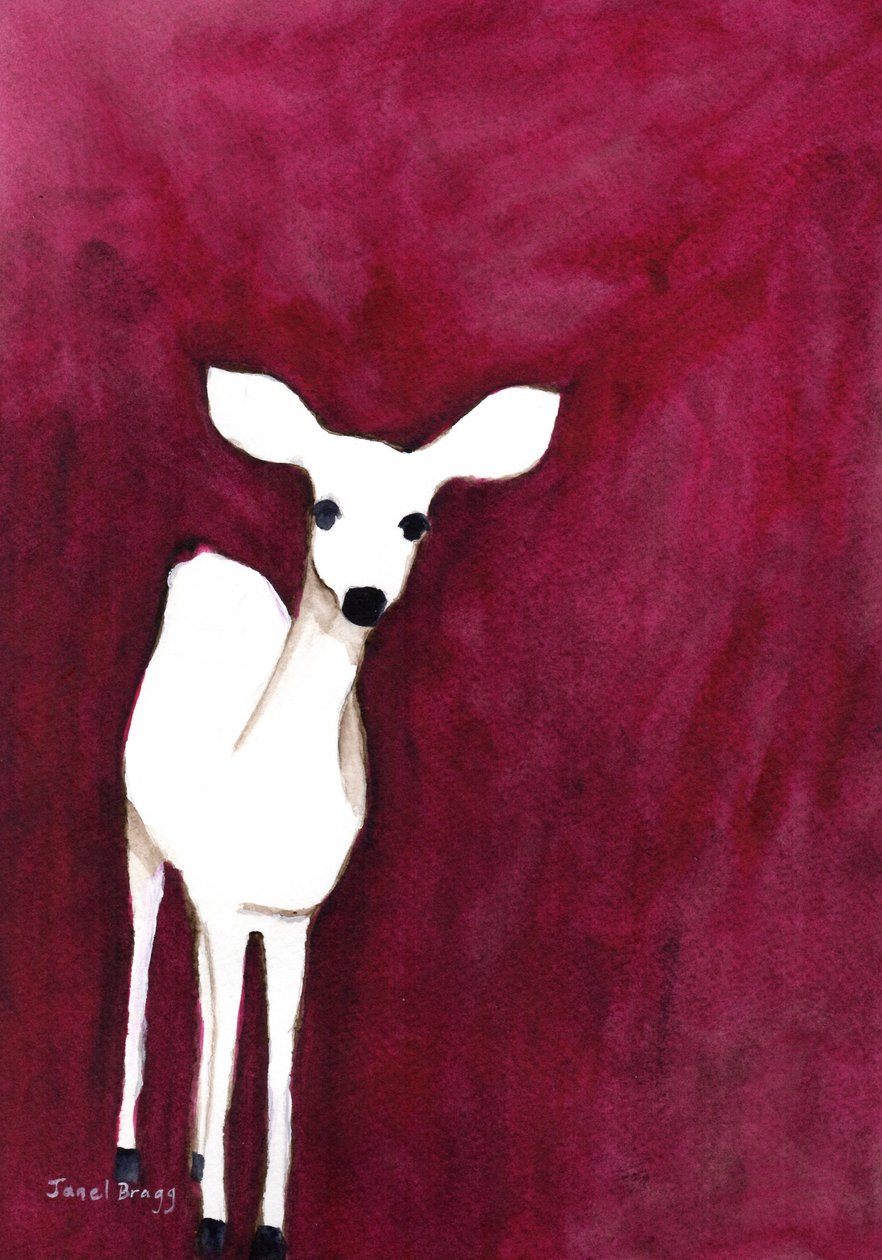 Hirsche auf Cap Sante, ca. 2014 von Janel Bragg
