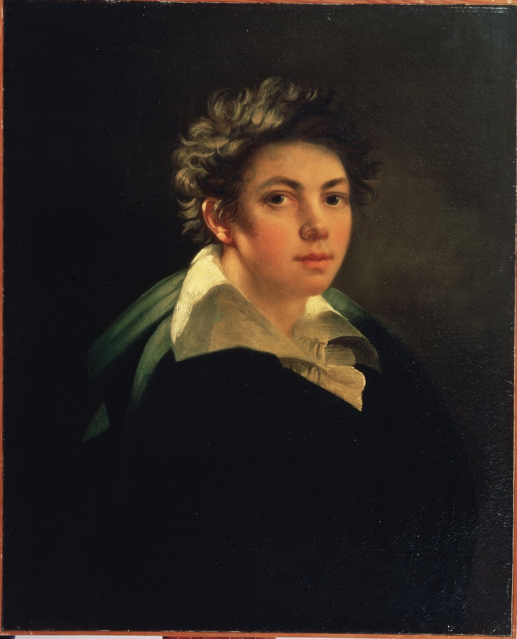 Selbstporträt von Janos Rombauer (1782-1849) 1813 Staatliches A. Puschkin-Museum der Schönen Künste, Moskau von Janos Rombauer