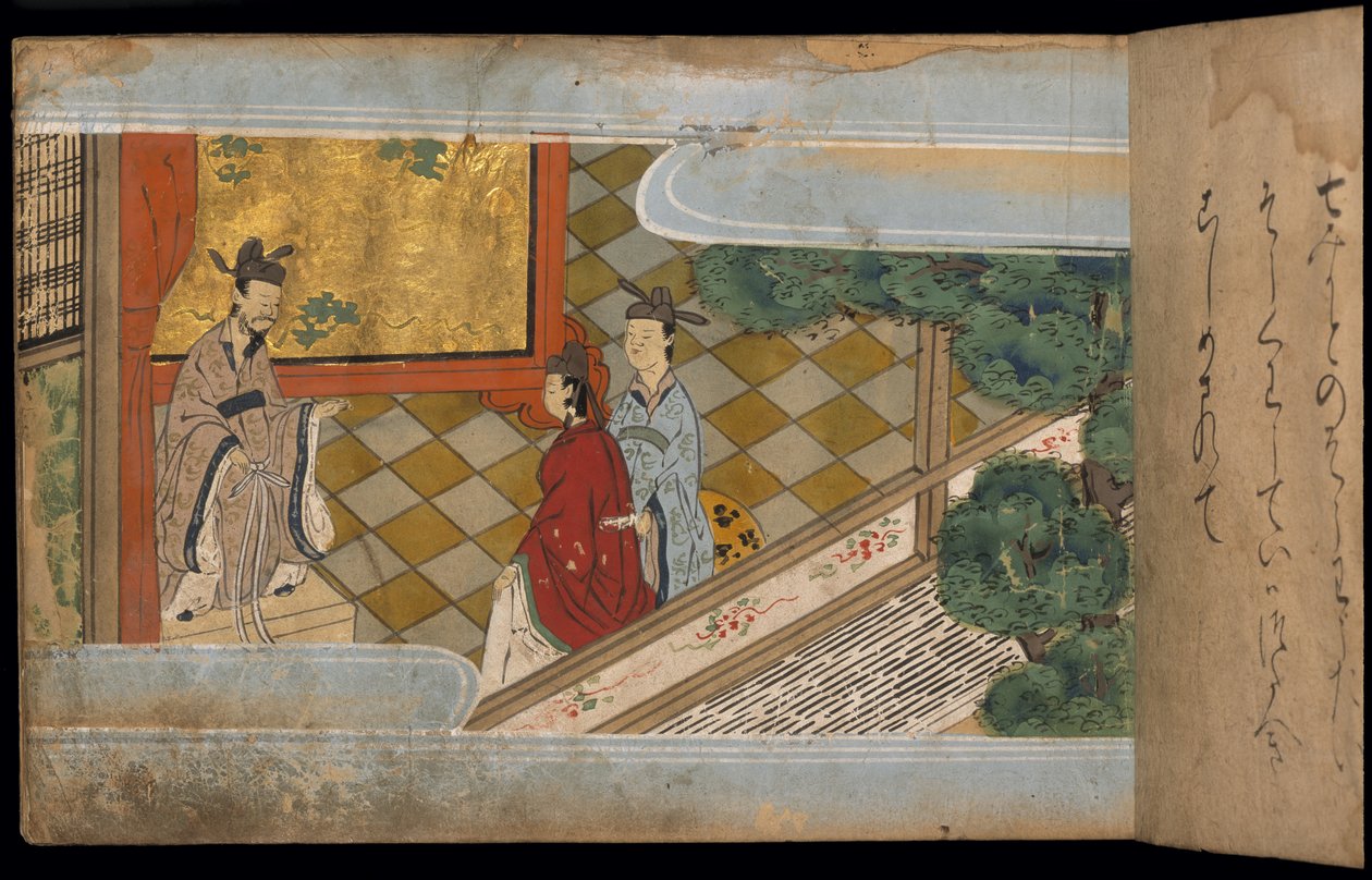 Chinesische Männer in traditioneller Kleidung, Illustration aus dem 