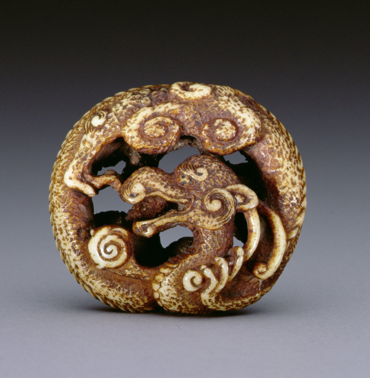 Netsuke, das einen Wasserdrachen darstellt, ca. 1870-80 von Japanese School
