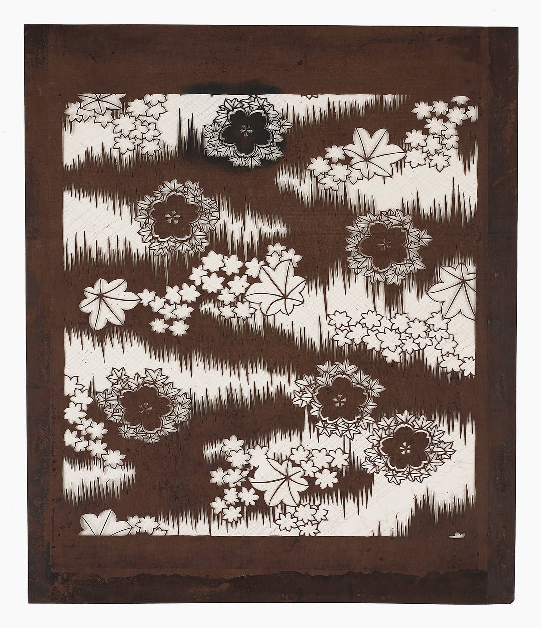 Papier-Schablone (katagami), spätes 19. Jahrhundert von Japanese School