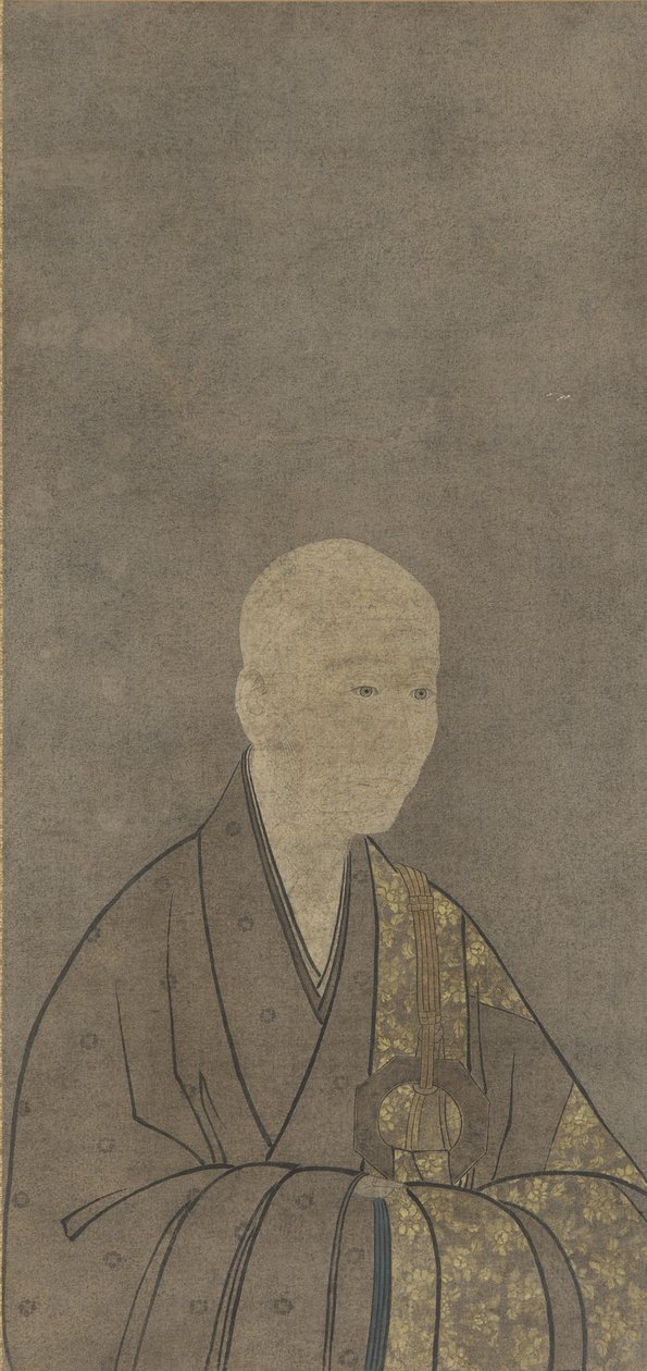 Porträt von Muso Kokushi (1275-1351), Muromachi-Periode von Japanese School