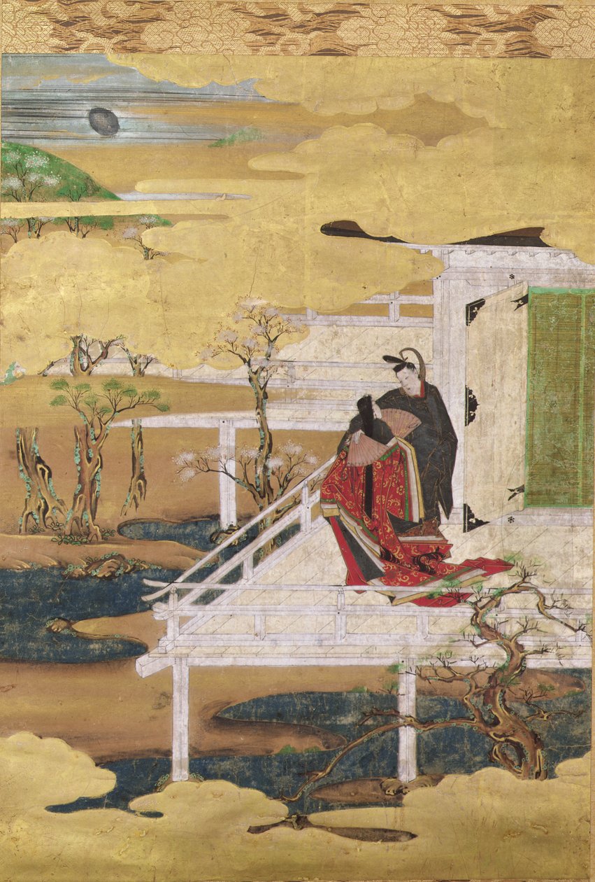 Szene aus der Geschichte von Genji von Japanese School