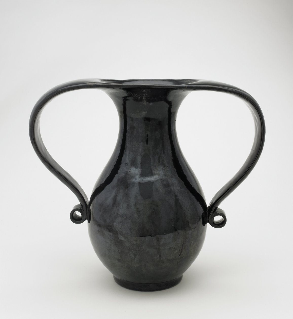 Vase in Mimikuchi-Form, Seto, Kyoto-fu oder Präfektur Aichi, Edo-Periode oder Meiji-Ära von Japanese School