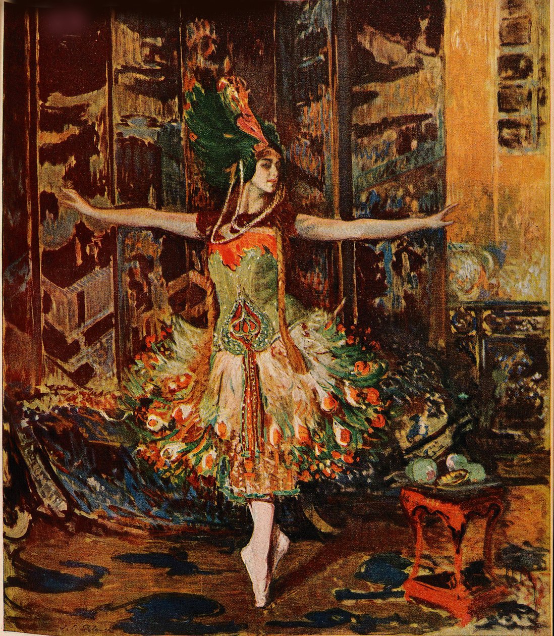 Tamara Karsavina. Titelbild der Jugendzeitschrift, 1914 von Jaques Èmile Blanche