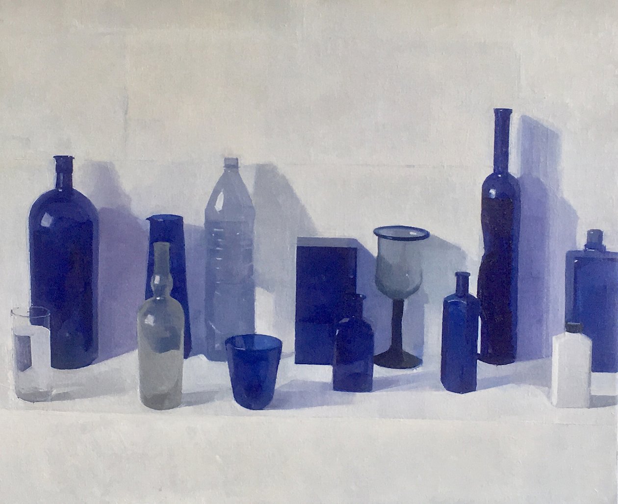 All Blues, 2019 (Öl auf Leinwand) von Jason Line