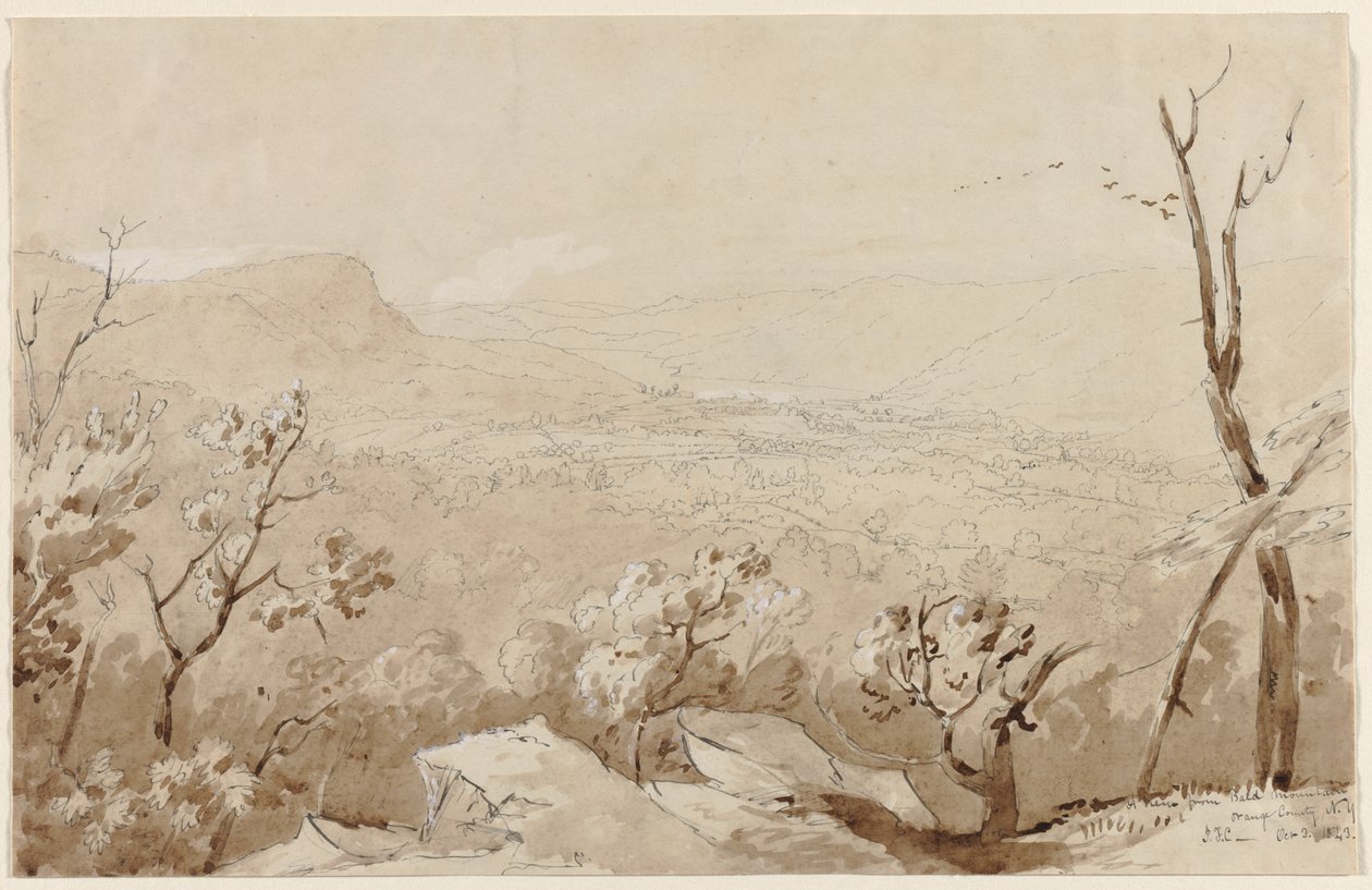 Ein Blick vom Bald Mountain, Orange County, N.Y. von Jasper F. Cropsey