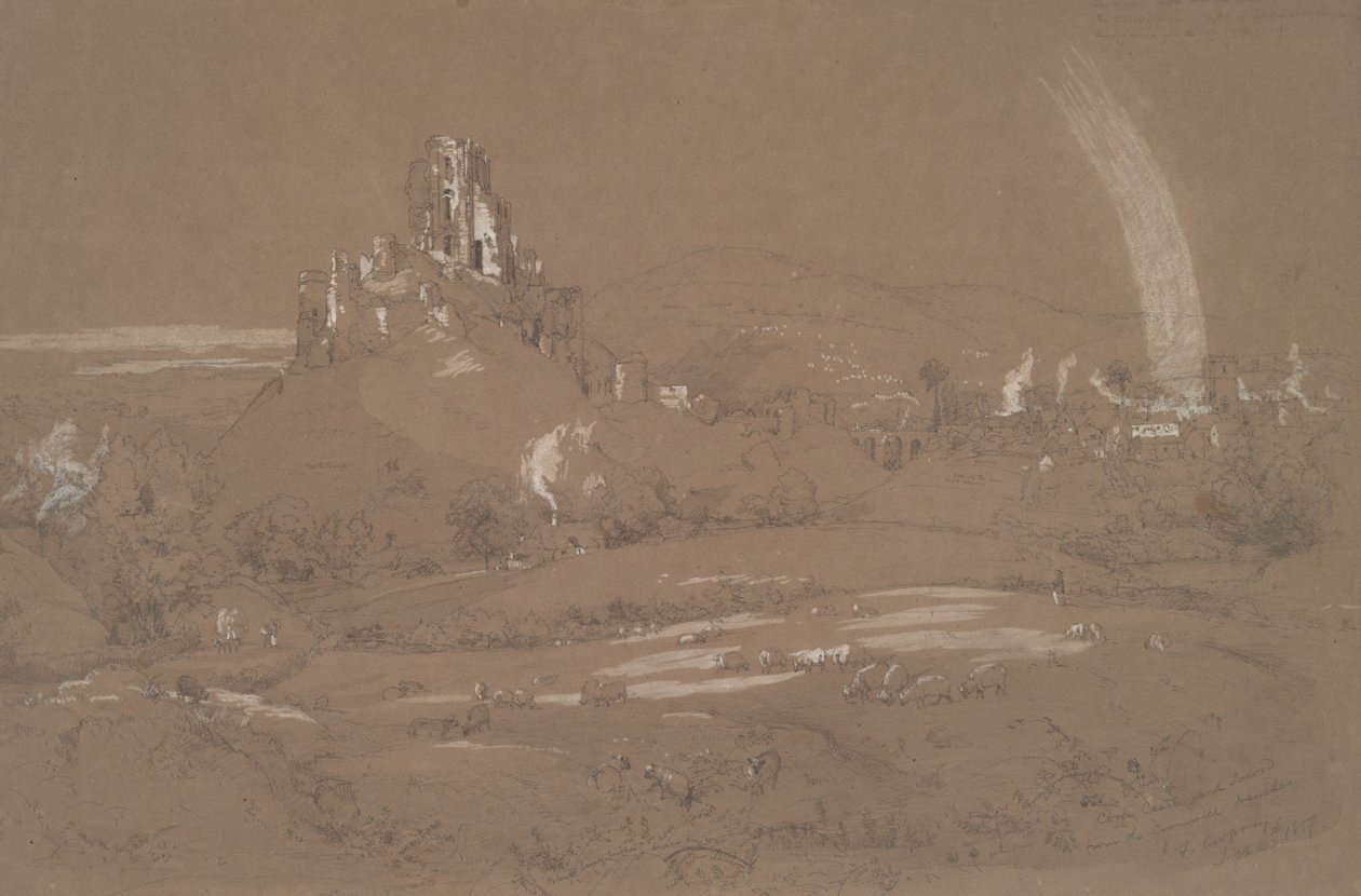 Schloss und Stadt Korfu von den Cromwell-Schützengräben aus von Jasper Francis Cropsey