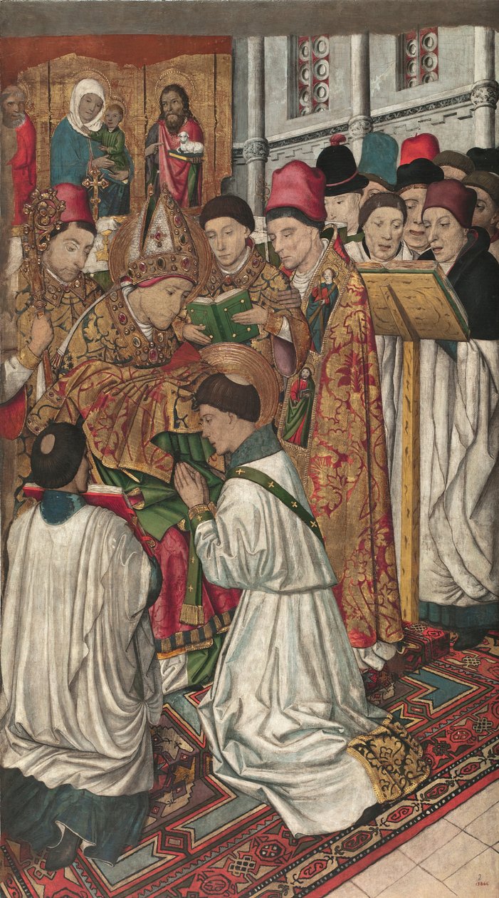 Heiliger Vinzenz von Heiligem Valerius geweiht von Jaume Huguet