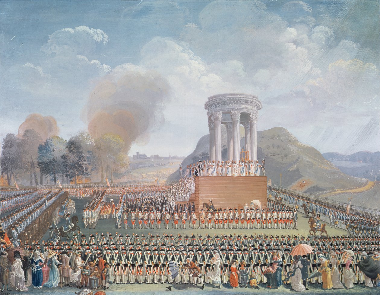 Fest der Föderation, 14. Juli 1790 von Jean Alexis Cornu