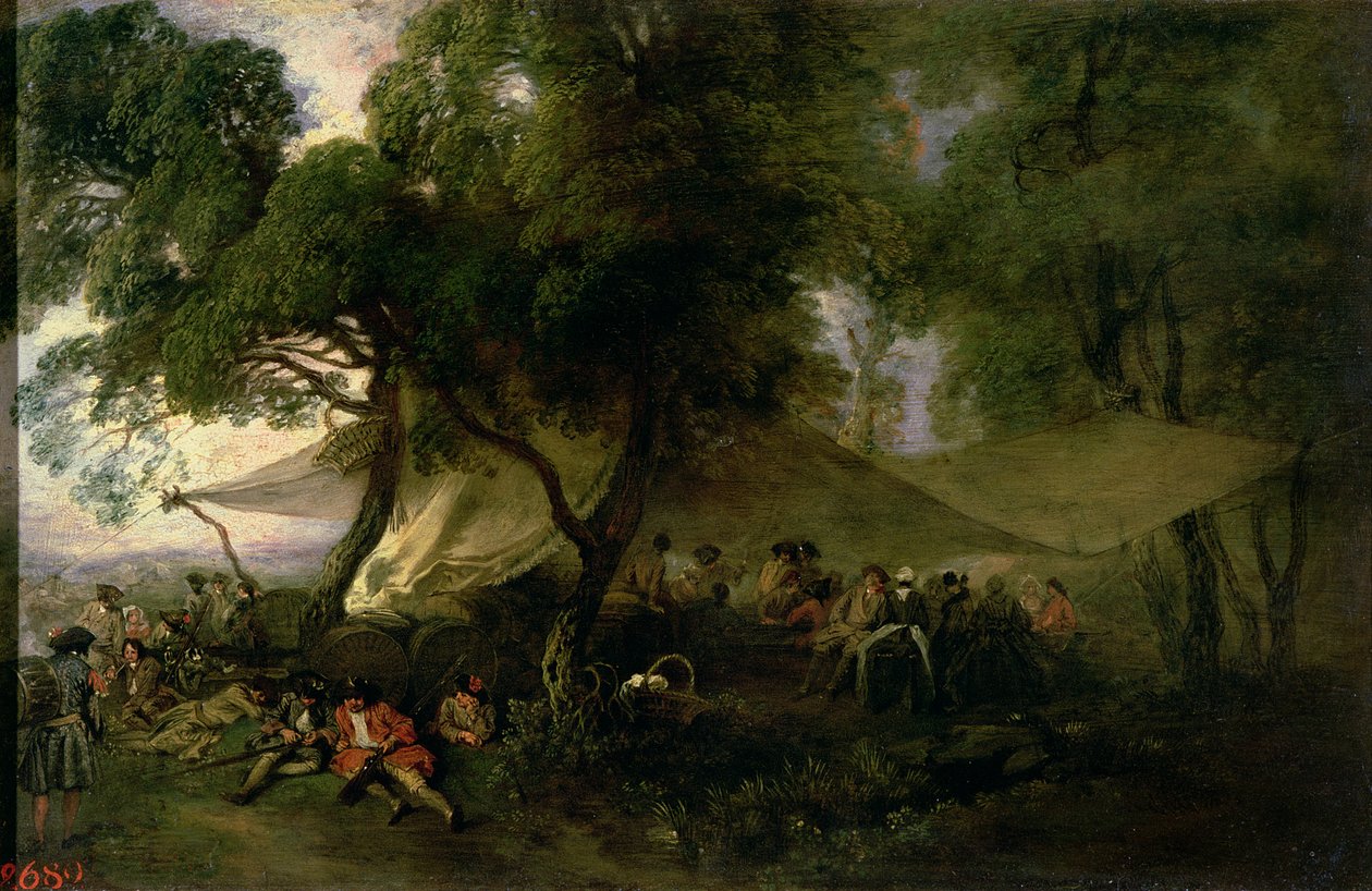 Atempause vom Krieg, 1712-15 von Jean-Antoine Watteau