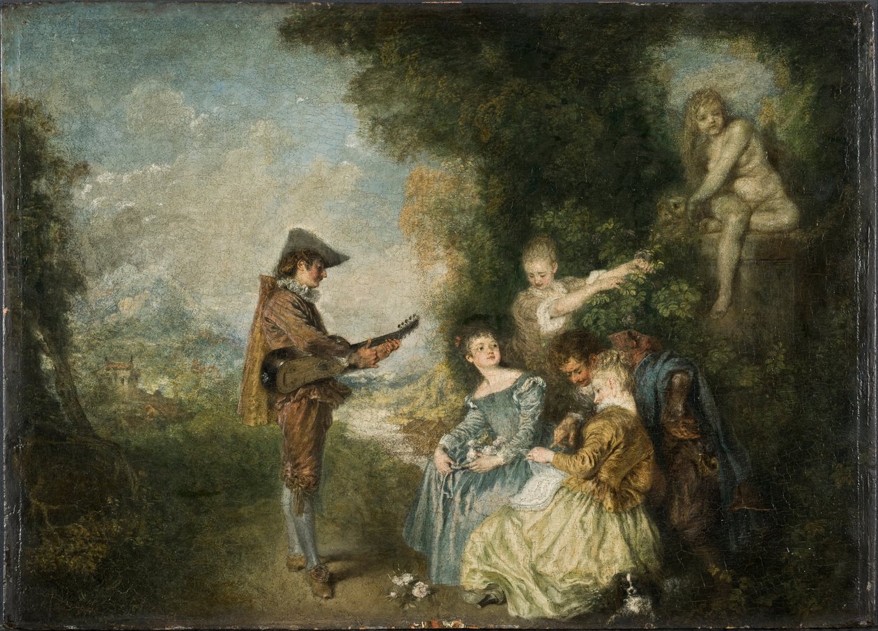 Die Liebeslektion von Jean Antoine Watteau