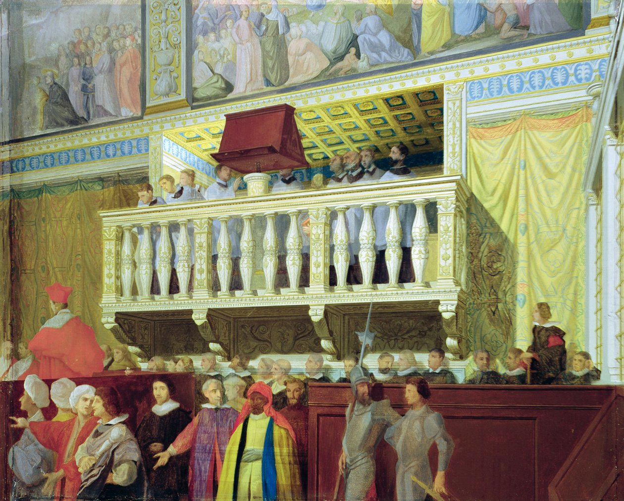 Cantoria in der Sixtinischen Kapelle von Jean Auguste Dominique Ingres