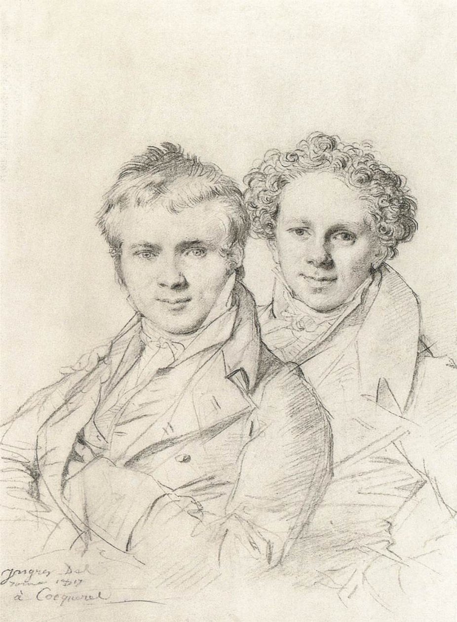 Doppelporträt von Otto Magnus von Stackelberg und Jacob Linckh von Jean Auguste Dominique Ingres