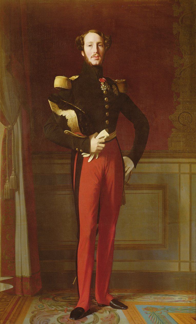 Ferdinand-Philippe (1810-42), Herzog von Orleans im Palais des Tuileries, 1844 von Jean Auguste Dominique Ingres