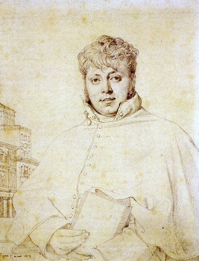 Französischer Architekt Auguste Guenepin von Jean Auguste Dominique Ingres