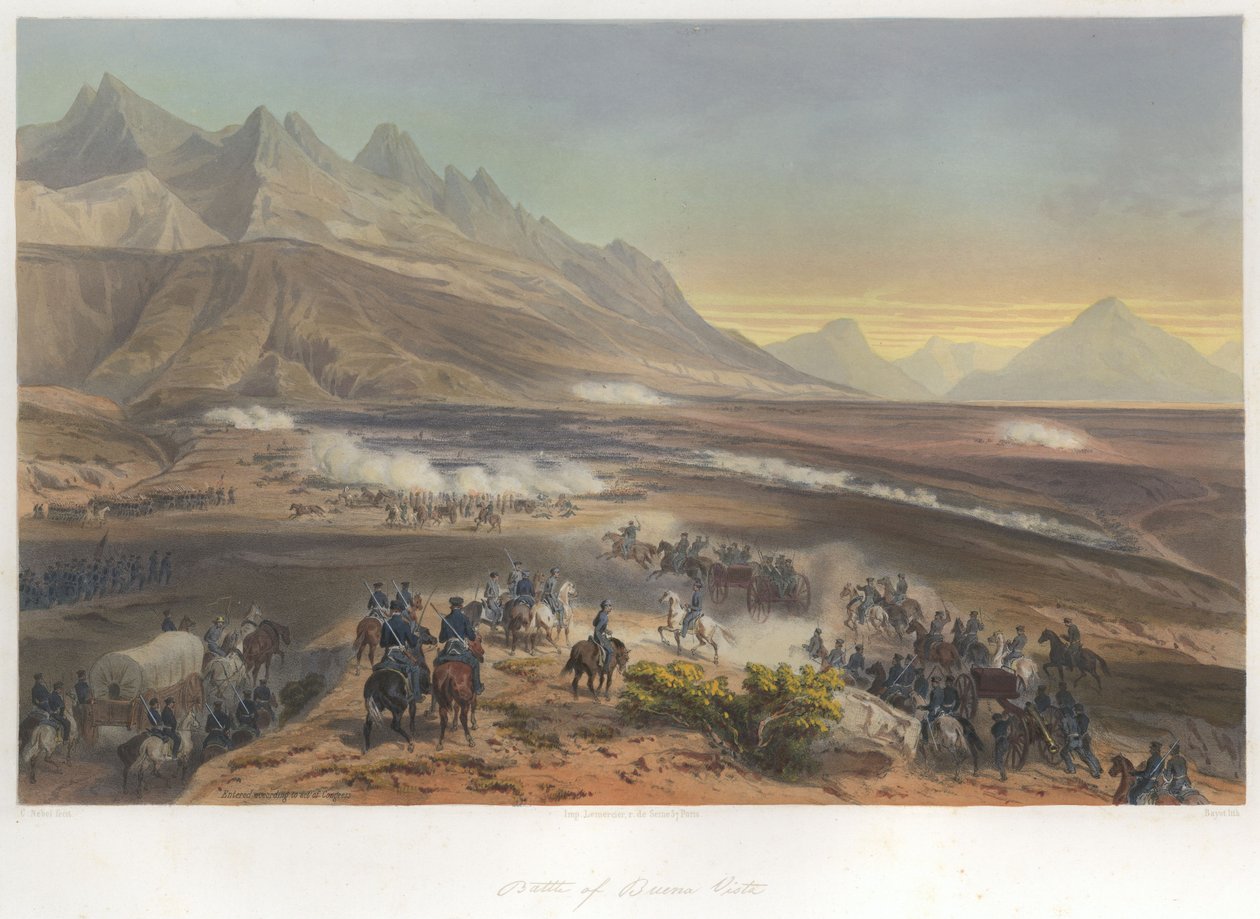 Schlacht von Buena Vista (23. Februar 1847) von Jean-Baptiste Bayot