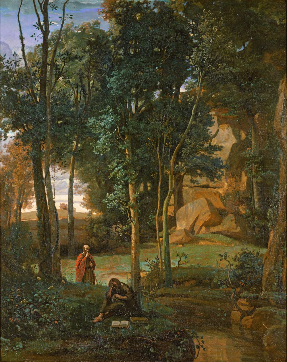 Demokrit und die Abderiten, 1841 von Jean Baptiste Camille Corot