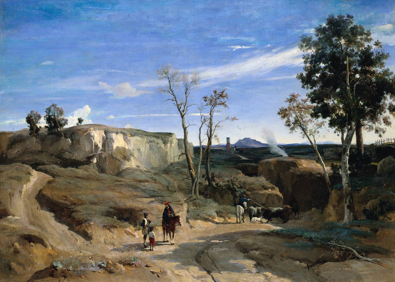 La Cervara, die römische Landschaft von Jean-Baptiste-Camille Corot