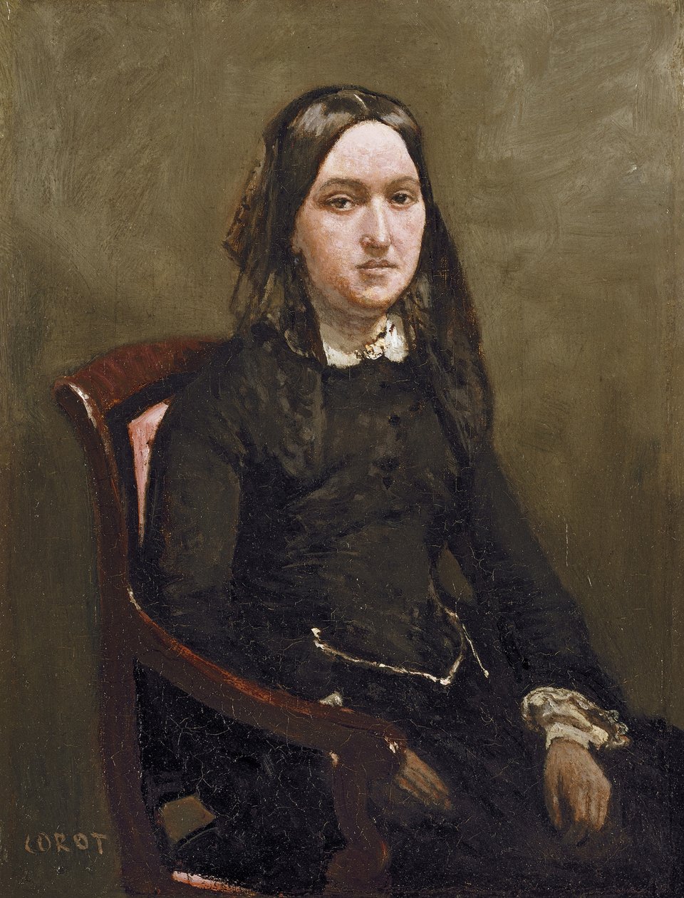 Mme Bison, 1852 von Jean Baptiste Camille Corot