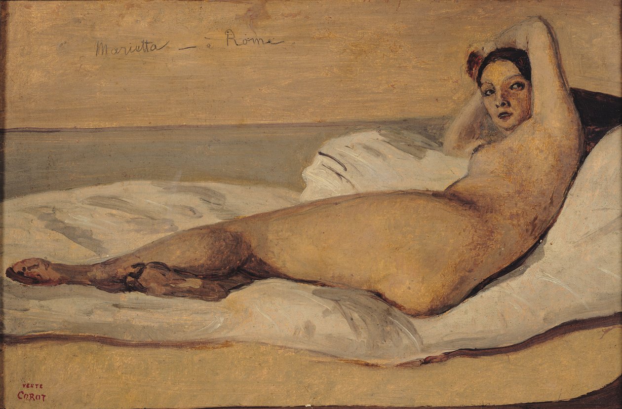 Die römische Odaliske (Marietta) 1843 von Jean Baptiste Camille Corot