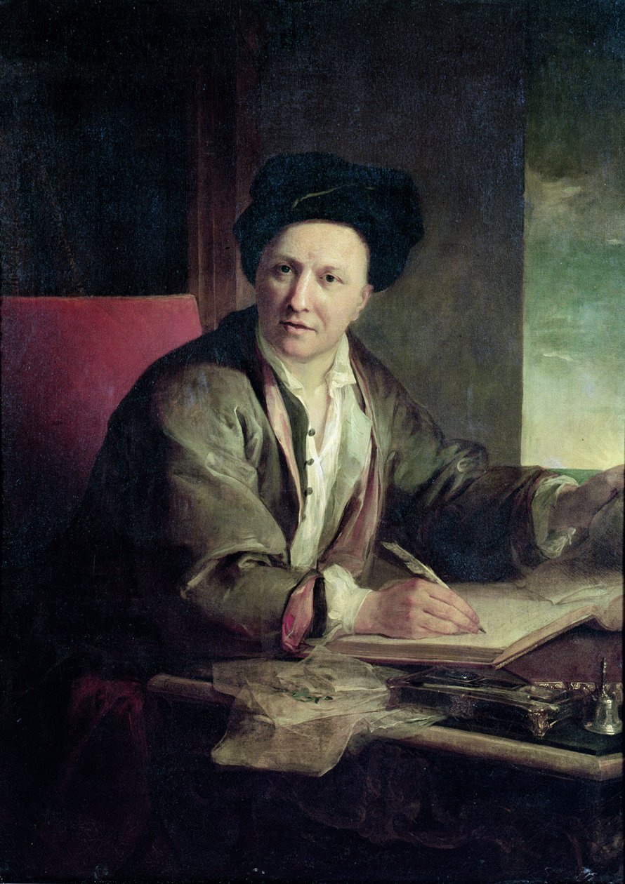 Porträt von Bernard le Bovier de Fontenelle (1657-1757) von Jean Baptiste Greuze
