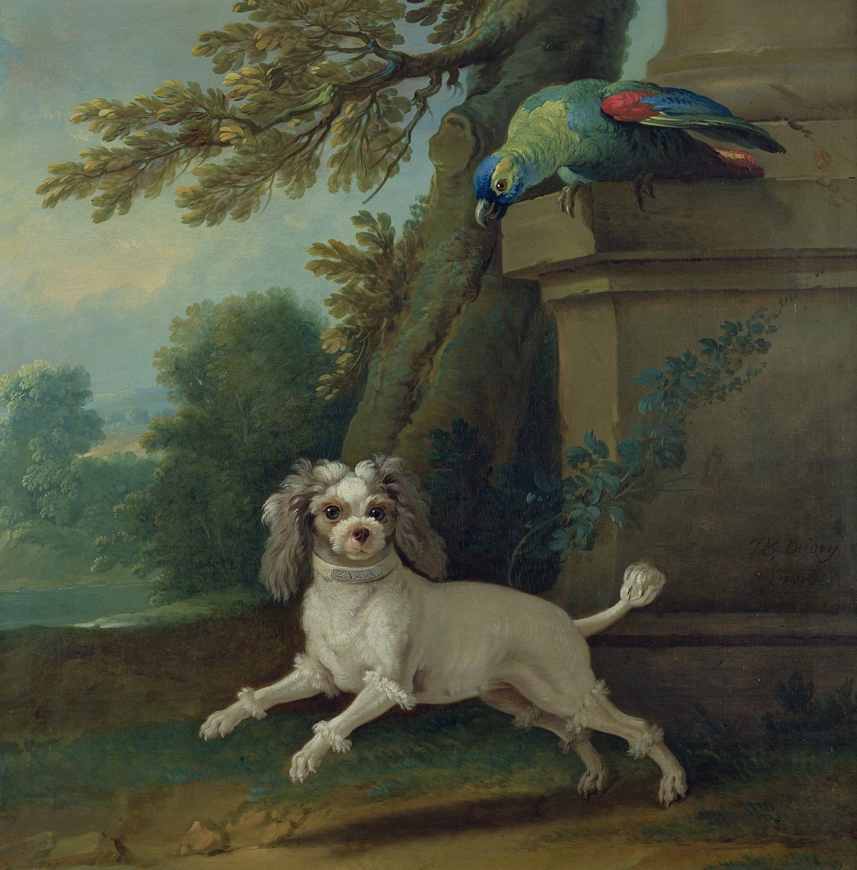 Zaza, der Hund, ca. 1730 von Jean Baptiste Oudry