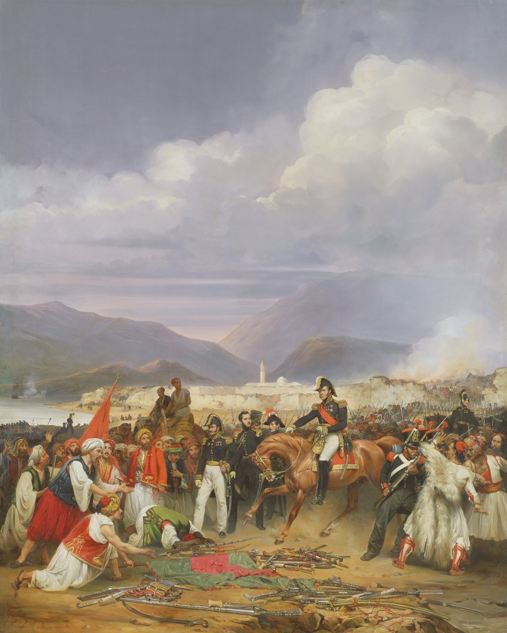 Die Eroberung der Burg Morea, 30. Oktober 1828, 1836 von Jean Charles Langlois