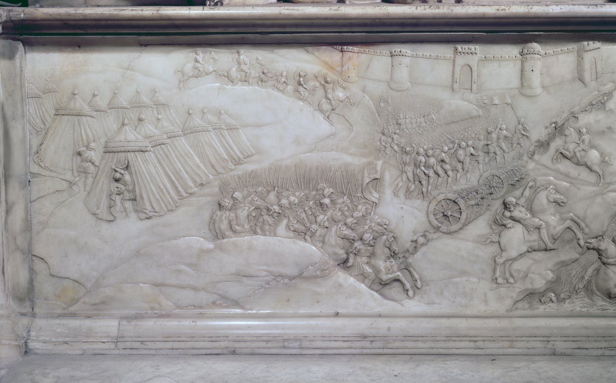 Die Schlacht von Agnadello, 14. Mai 1509 (Detail) von Jean I Juste