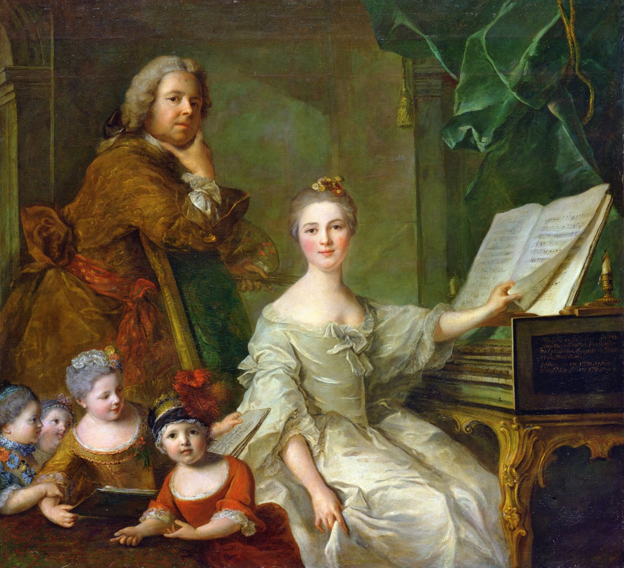 Der Künstler und seine Familie, 1730-62 von Jean Marc Nattier