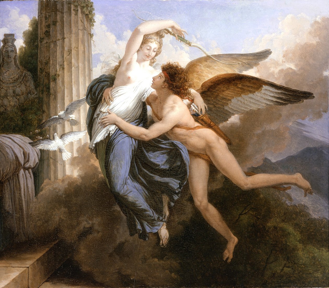 Die Wiedervereinigung von Amor und Psyche, 1789-1792 von Jean Pierre Saint Ours