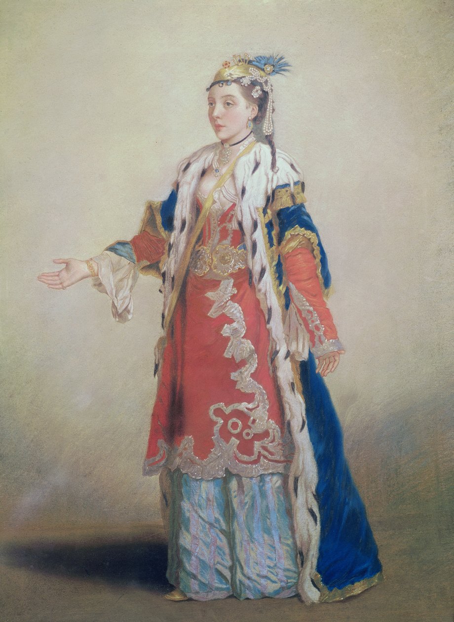 Fränkische Frau aus Pera, Konstantinopel, 1738-43 von Jean Étienne Liotard