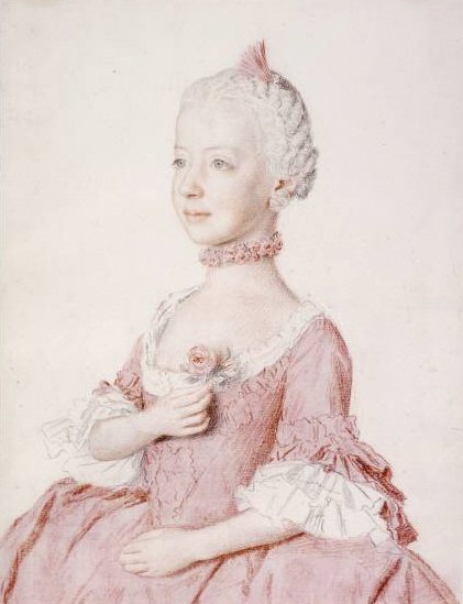 Porträt von Maria Carolina von Österreich von Jean Étienne Liotard
