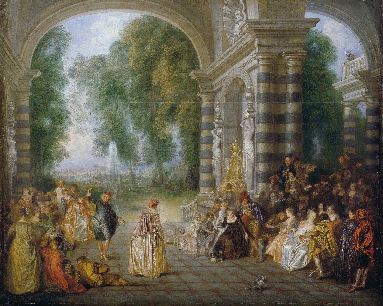 Die Freuden des Balls von Jean-Antoine Watteau