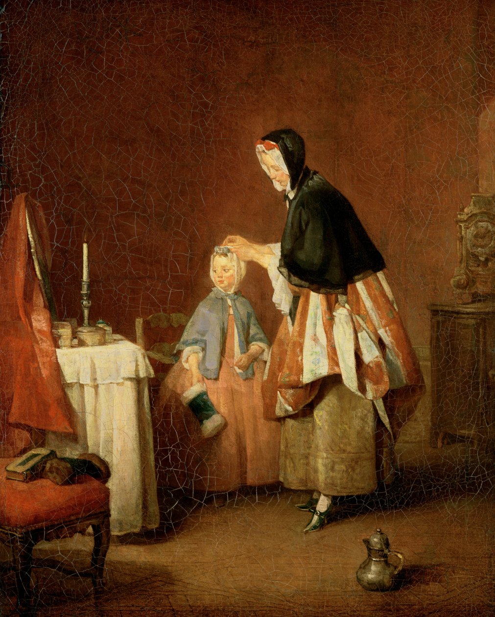Die Morgentoilette von Jean-Baptiste Simeon Chardin