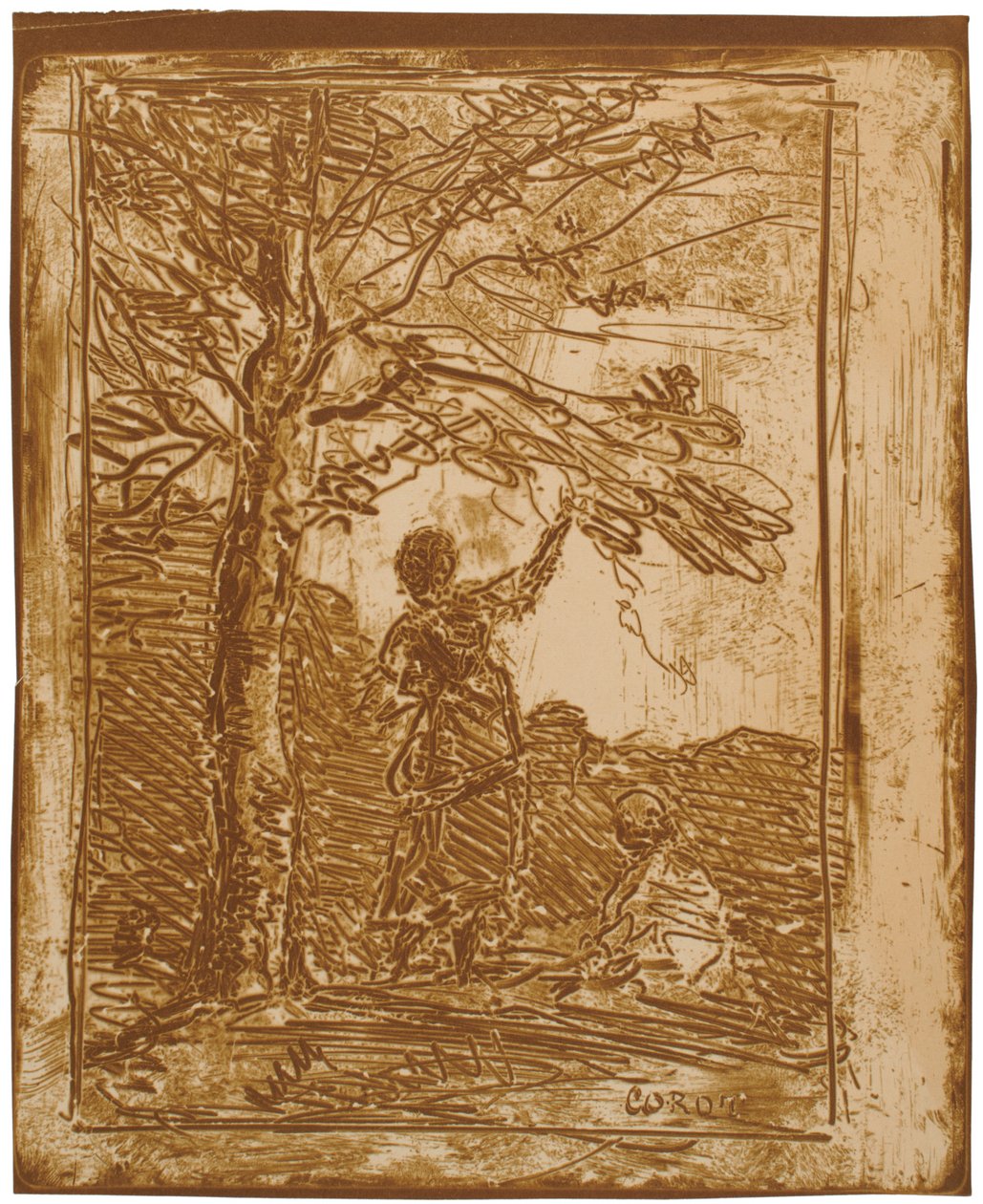 Der Tod und das Mädchen (La Jeune Fille et la Mort) von Jean-Baptiste-Camille Corot