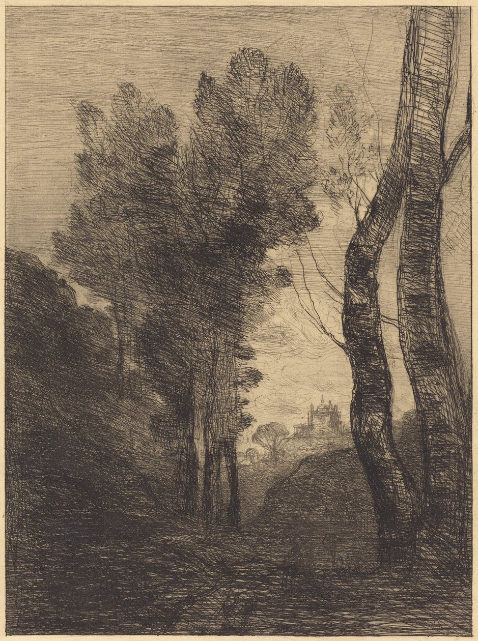 Umgebung von Rom von Jean-Baptiste-Camille Corot